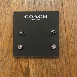Coach Signature Stud Earring Set